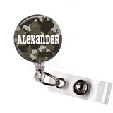 Dark Grey Camo | Badge Reel | N025 - Badges and Buttons Club
