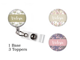 Interchangeable Bundle Set | Floral background light | Badge Reel