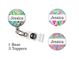 Interchangeable Bundle Set | Lily inspired background Set Three | Badge Reel