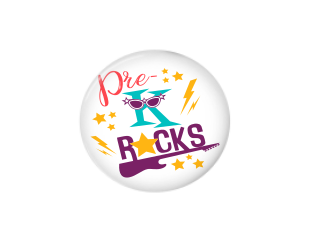 Button | Pre-K Rocks | Badges and Buttons Club