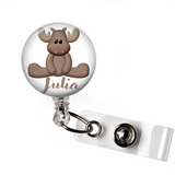 Personalized Moose | Badge Reel | P035 | Badges and Buttons Club