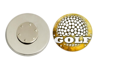 Magnetic Pin Back | Vintage Golf | Badges and Buttons Club
