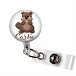 Personalized Chipmunk | Badge Reel | P029 | Badges and Buttons Club