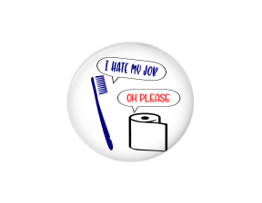 Button | I hate my job | Funny | Badges and Buttons Club