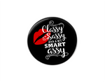 Button | Classy and Sassy lips | Badges and Buttons Club