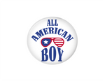 Button | All American Boy | Badges and Buttons Club