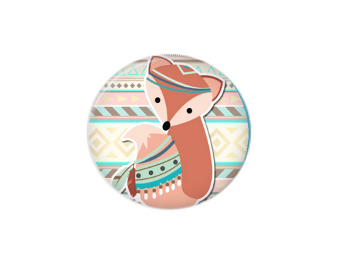 Button | Aztec Fox | Badges and Buttons Club