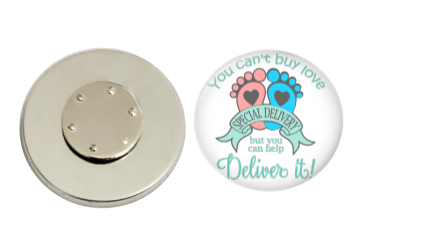 Magnetic Pin Back | Special Delivery | Badges and Buttons Club