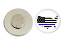 Magnetic Pin Back | US Back the Blue | Badges and Buttons Club