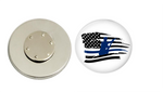 Magnetic Pin Back | Back the Blue Flag | Badges and Buttons Club