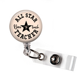 All Star Teacher | Badge Reel | N055 | Badges and Buttons Club
