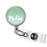 Green Drip | RN Badge Reel | P047 | Badges and Buttons Club