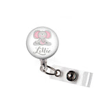 Elephant | Personalized Badge Reel | Badges and Buttons Club