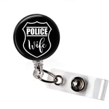Police Wife Badge Reel | Badges and Buttons Club