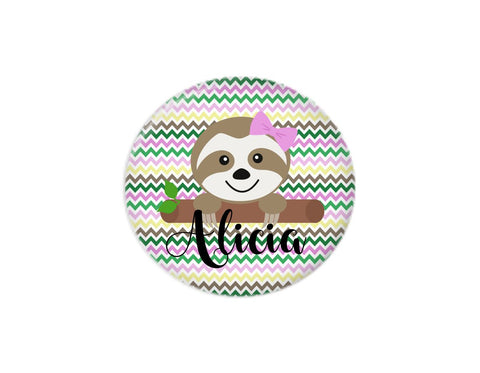 Button | Sloth Colorful Background | Badges and Buttons Club