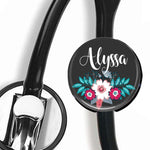 Interchangeable Personalized Stethoscope ID tag, S001 | Badges and Buttons Club