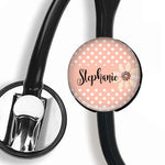 Interchangeable Personalized Stethoscope ID tag, S009 | Badges and Buttons Club
