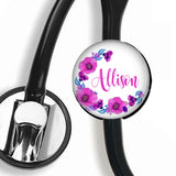 Interchangeable Personalized Stethoscope ID tag, S011 | Badges and Buttons Club