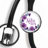 Interchangeable Personalized Stethoscope ID tag, S016 | Badges and Buttons Club
