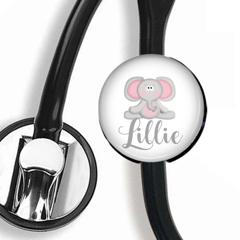 Interchangeable Personalized Stethoscope ID tag, S026 | Badges and Buttons Club
