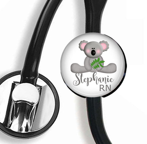Interchangeable Personalized Stethoscope ID tag, S028 | Badges and Buttons Club