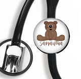 Interchangeable Personalized Stethoscope ID tag, S030 | Badges and Buttons Club