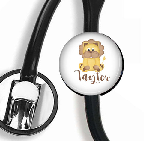 Interchangeable Personalized Stethoscope ID tag, S031 | Badges and Buttons Club