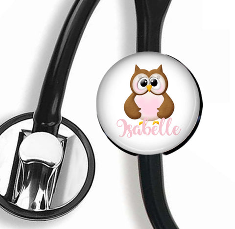 Interchangeable Personalized Stethoscope ID tag, S033 | Badges and Buttons Club