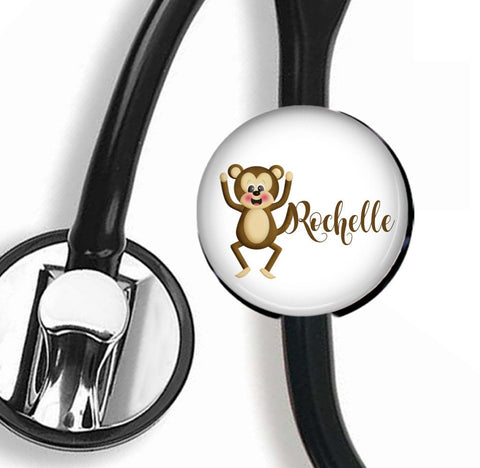 Interchangeable Personalized Stethoscope ID tag, S036 | Badges and Buttons Club