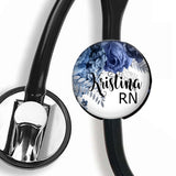 Interchangeable Personalized Stethoscope ID tag, S037 | Badges and Buttons Club
