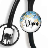 Interchangeable Personalized Stethoscope ID tag, S038 | Badges and Buttons Club
