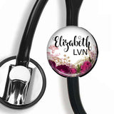 Interchangeable Personalized Stethoscope ID tag, S043 | Badges and Buttons Club