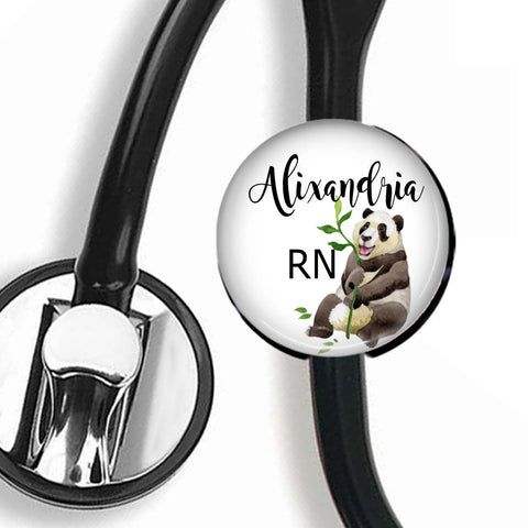 Interchangeable Personalized Stethoscope ID tag, S051 | Badges and Buttons Club