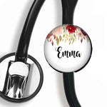 Interchangeable Personalized Stethoscope ID tag, S069 | Badges and Buttons Club
