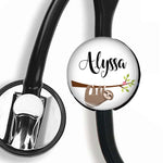 Interchangeable Personalized Stethoscope ID tag, S002 | Badges and Buttons Club