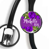 Interchangeable Personalized Stethoscope ID tag, S017 | Badges and Buttons Club