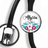 Interchangeable Personalized Stethoscope ID tag, S018 | Badges and Buttons Club