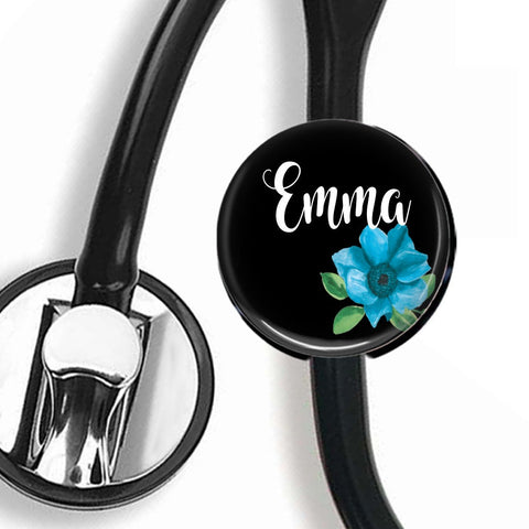 Interchangeable Personalized Stethoscope ID tag, S024 | Badges and Buttons Club