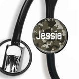Interchangeable Personalized Stethoscope ID tag, S025 | Badges and Buttons Club
