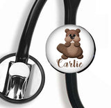 Interchangeable Personalized Stethoscope ID tag, S029 | Badges and Buttons Club