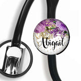 Interchangeable Personalized Stethoscope ID tag, S039 | Badges and Buttons Club