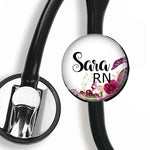 Interchangeable Personalized Stethoscope ID tag, S044 | Badges and Buttons Club