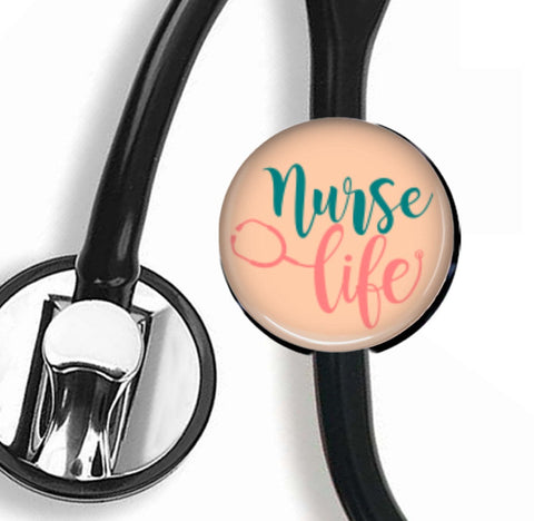 Interchangeable Stethoscope ID Tag, Nurse Stethoscope ID tag, SNS004 | Badges and Buttons Club