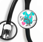 Interchangeable Stethoscope ID Tag, Nurse Stethoscope ID tag, SNS021 | Badges and Buttons Club
