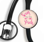 Interchangeable Stethoscope ID Tag, Nurse Stethoscope ID tag, SNS028 | Badges and Buttons Club