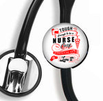 Interchangeable Stethoscope ID Tag, Nurse Stethoscope ID tag, SNS030 | Badges and Buttons Club