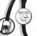 Interchangeable Stethoscope ID Tag, Nurse Stethoscope ID tag, SNS034 | Badges and Buttons Club