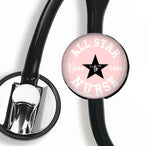 Interchangeable Stethoscope ID Tag, Nurse Stethoscope ID tag, SNS057 | Badges and Buttons Club