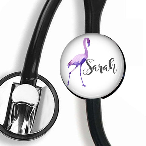 Interchangeable Personalized Stethoscope ID tag, S049 | Badges and Buttons Club