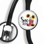 Interchangeable Personalized Stethoscope ID tag, S054 | Badges and Buttons Club